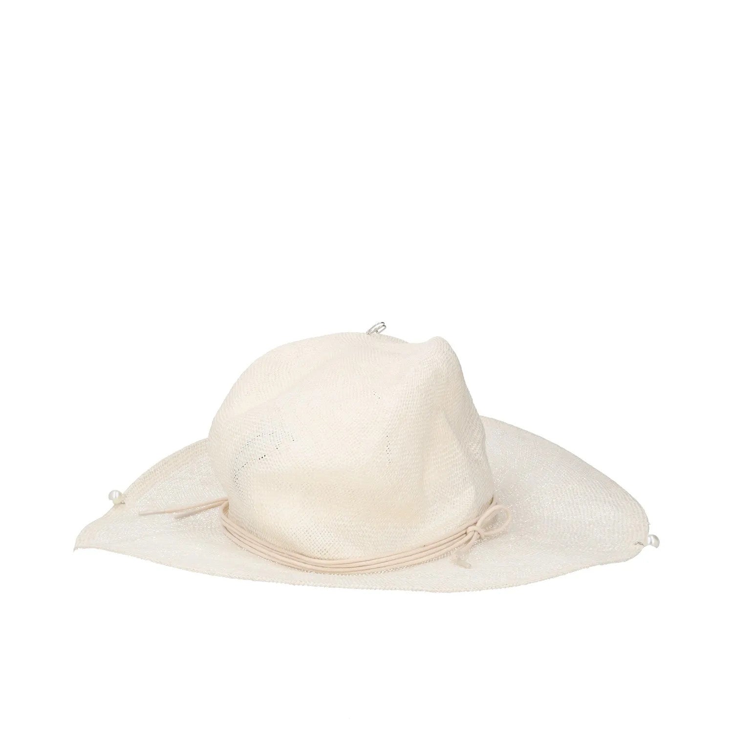 RUSLAN BAGINSKIY Womens Fedora Hat Chain Strap Neutrals Fedoras Size M RRP 345 — View 4