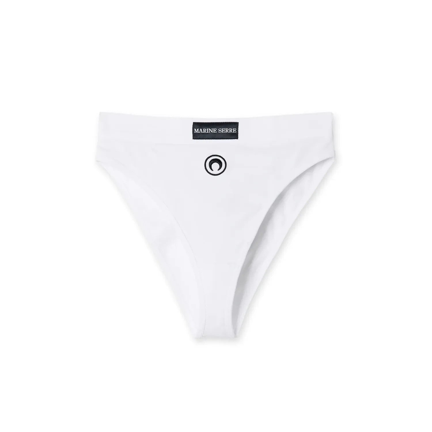MARINE SERRE Womens Borderline Briefs High Waisted White Knickers Size S RRP 85