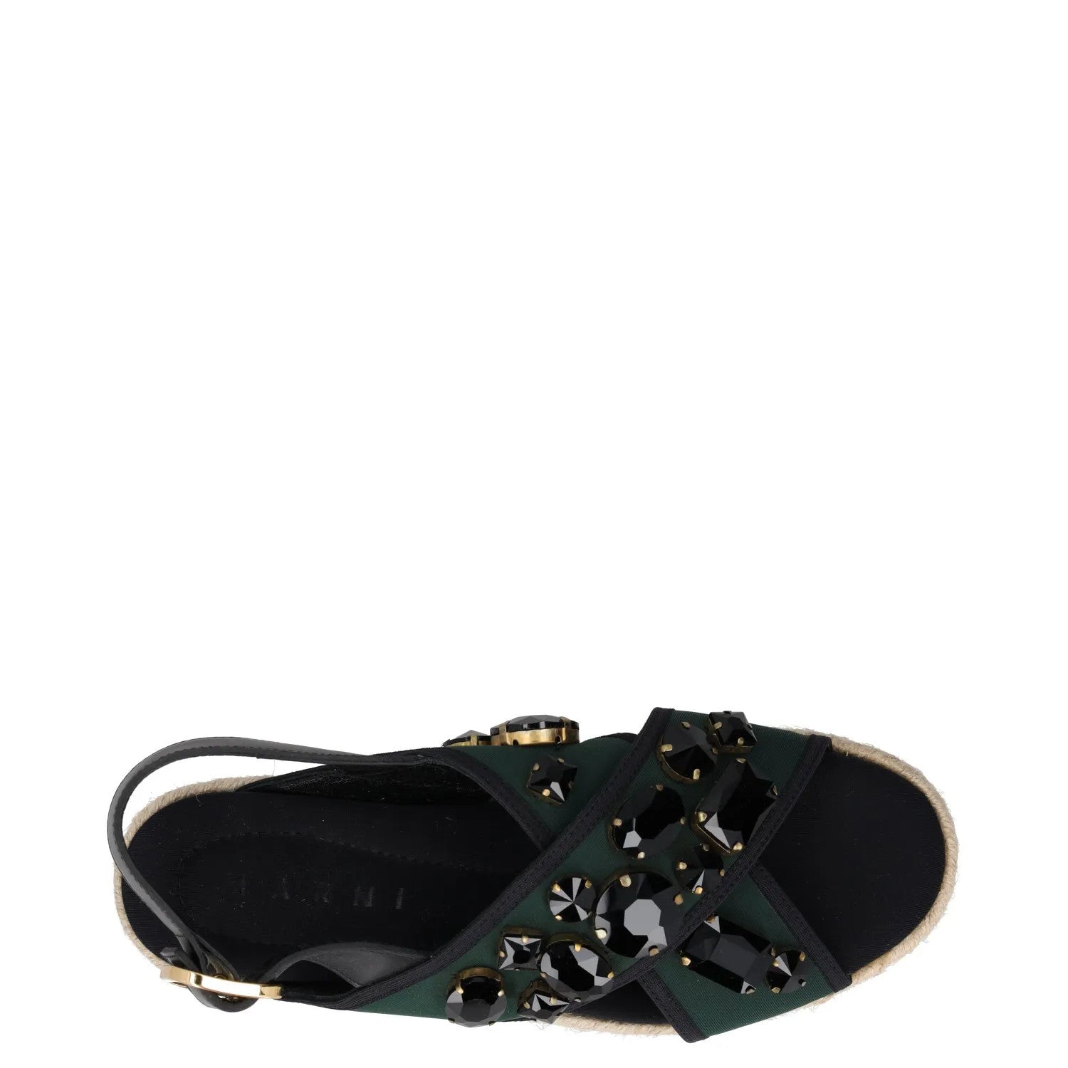 MARNI Womens Espadrille Sandals Black Leather Buckle Strappy UK 5 RRP 250 — View 7
