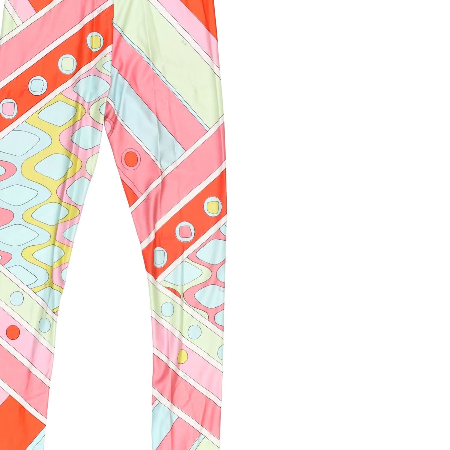 EMILIO PUCCI Womens Shiny Lycra Leggings In Vivara Multicoloured Size 8 RRP 400 — View 7