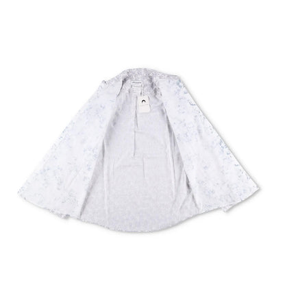 MARINE SERRE Mens Shirt Recycled Cotton White Floral Pattern Size S RRP 200 — View 8