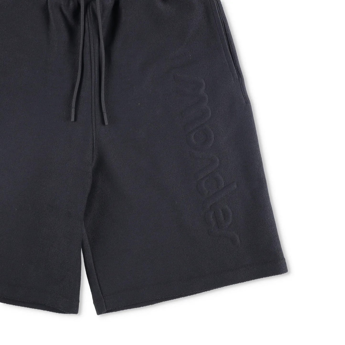 MONCLER Mens Shorts Sweat Black Mid Rise Logo Flat Front Drawstring XS RRP 475 — View 4