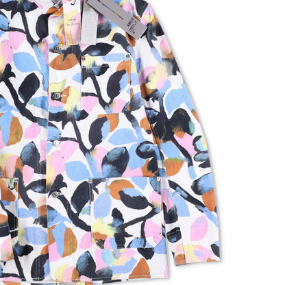 DIOR HOMME Mens Floral Denim Jacket Buttoned Collared Multicoloured 44 RRP 1300 — View 6