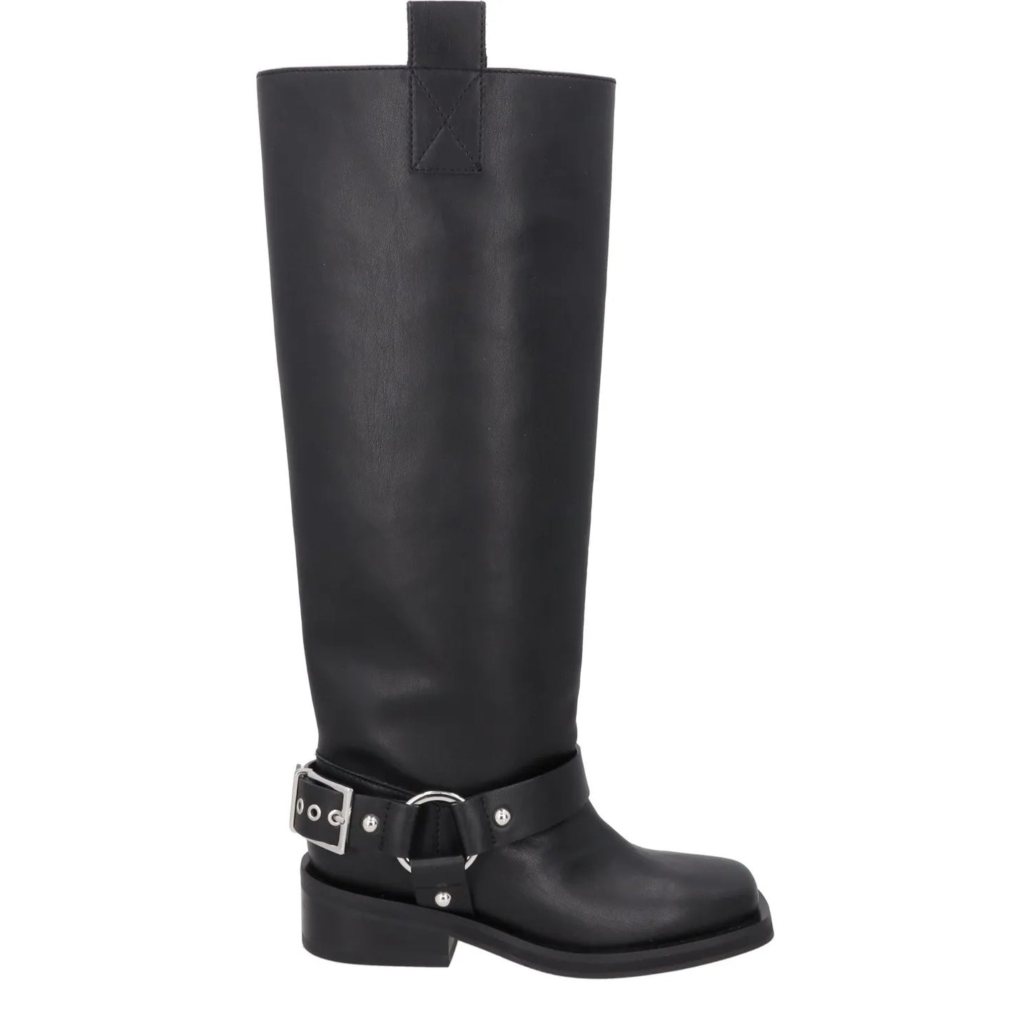 GANNI Womens Tubular High Black Knee High Bootie Synthetic Casual UK 3 RRP 725