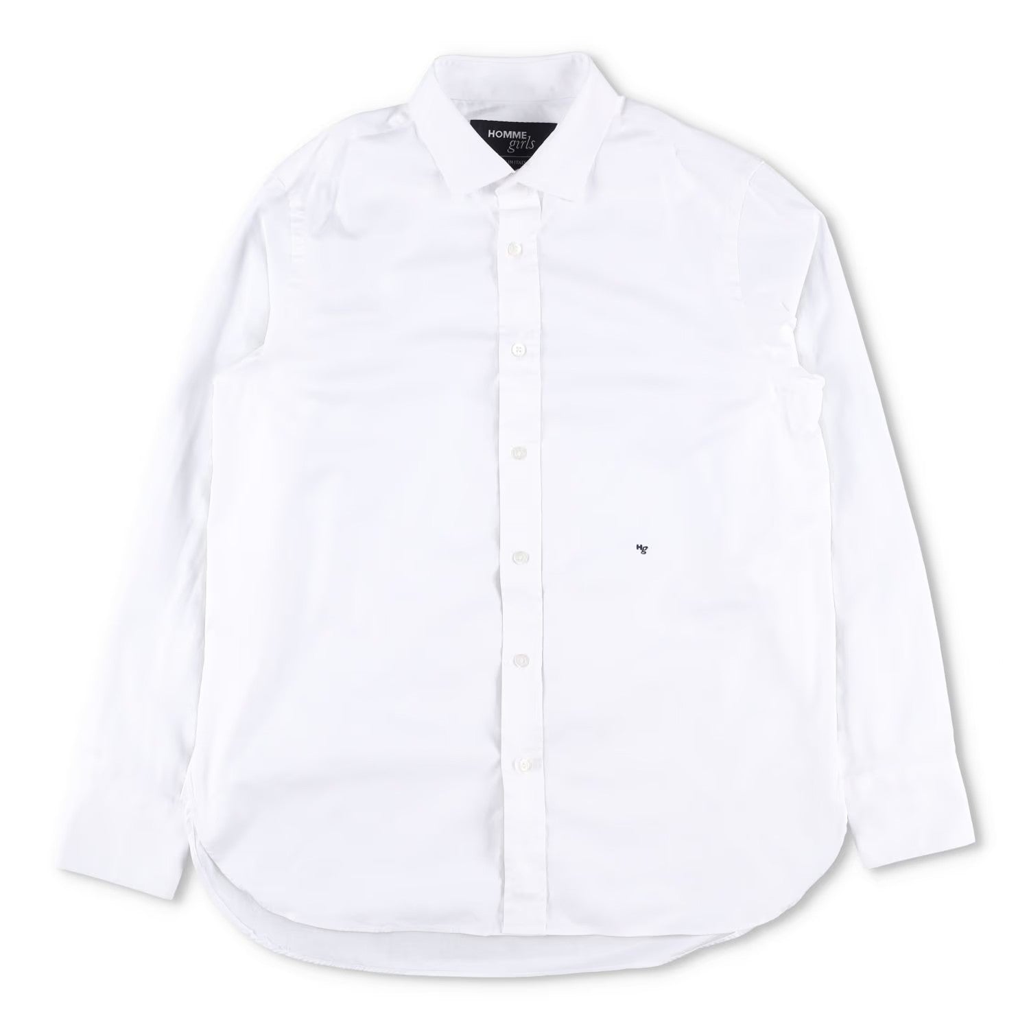 HOMMEGIRLS Womens Classic Shirt Long Sleeves Button-Up White Size M RRP 185