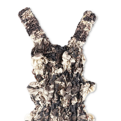 FEBEN Womens Cocktail Twist Mini Dress Brown Sleeveless Strappy Size L RRP 525 — View 2