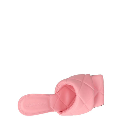 BOTTEGA VENETA Womens Quilted Stiletto Mules Pink Leather Slip On UK 6.5 RRP1150 — View 7