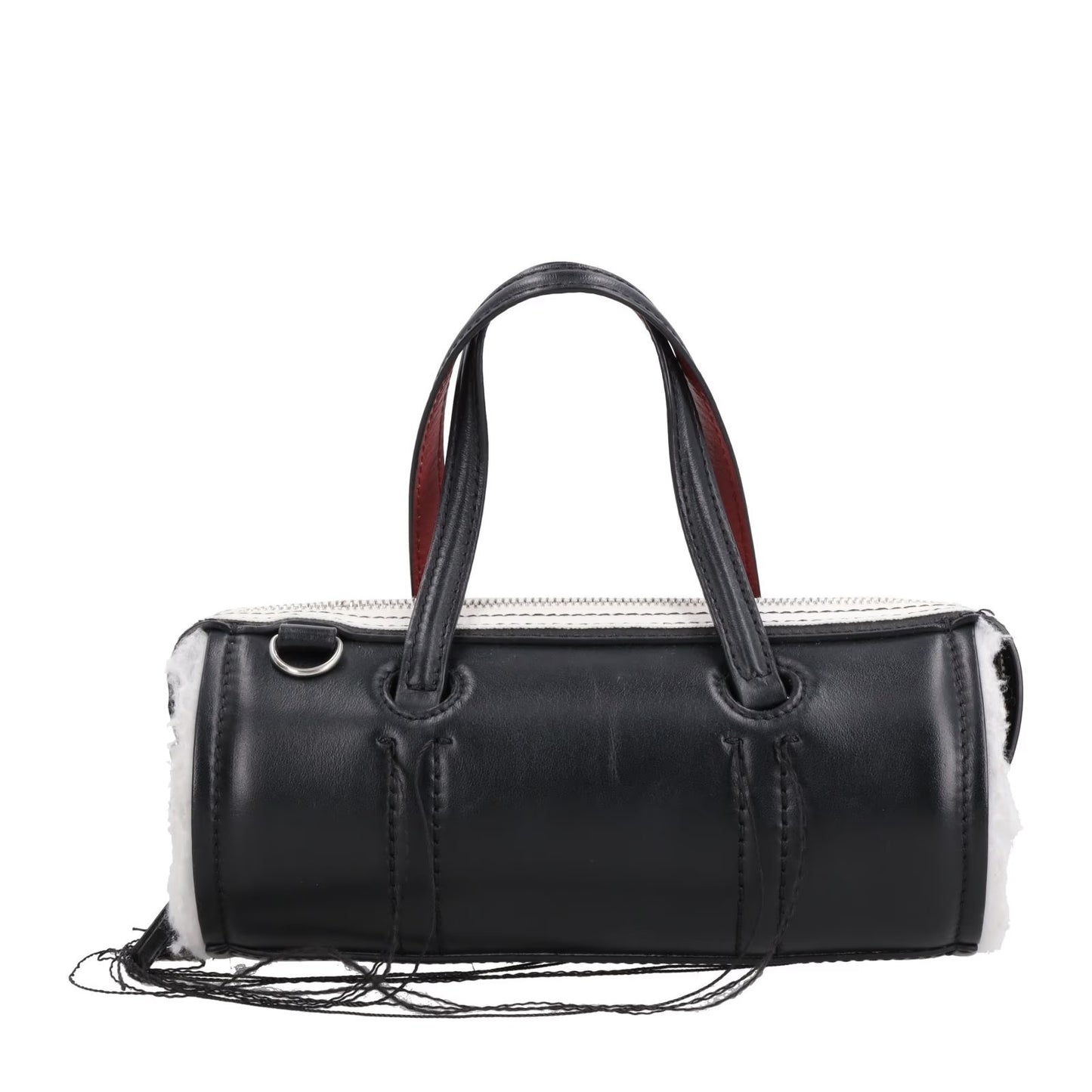 DENTRO Womens Anona Leather Crossbody Bag Black Leather Top Handle OS RRP 535 — View 4