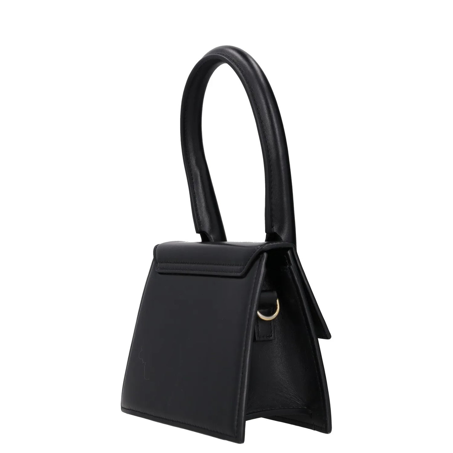 JACQUEMUS Womens Le Chiquito Moyen Leather Tote Bag Black Gold One Size RRP 680 — View 5