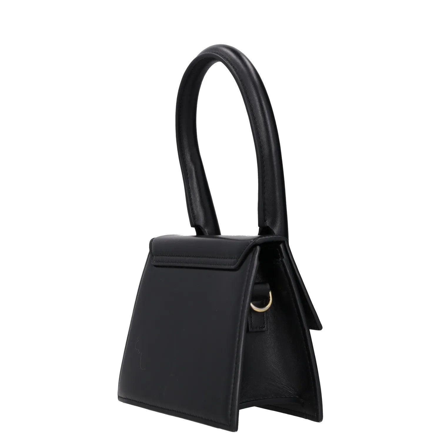 JACQUEMUS Womens Le Chiquito Moyen Leather Tote Bag Black Gold One Size RRP 680 — View 5