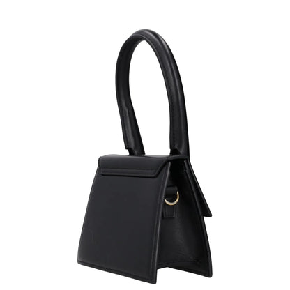 JACQUEMUS Womens Le Chiquito Moyen Leather Tote Bag Black Gold One Size RRP 680 — View 5