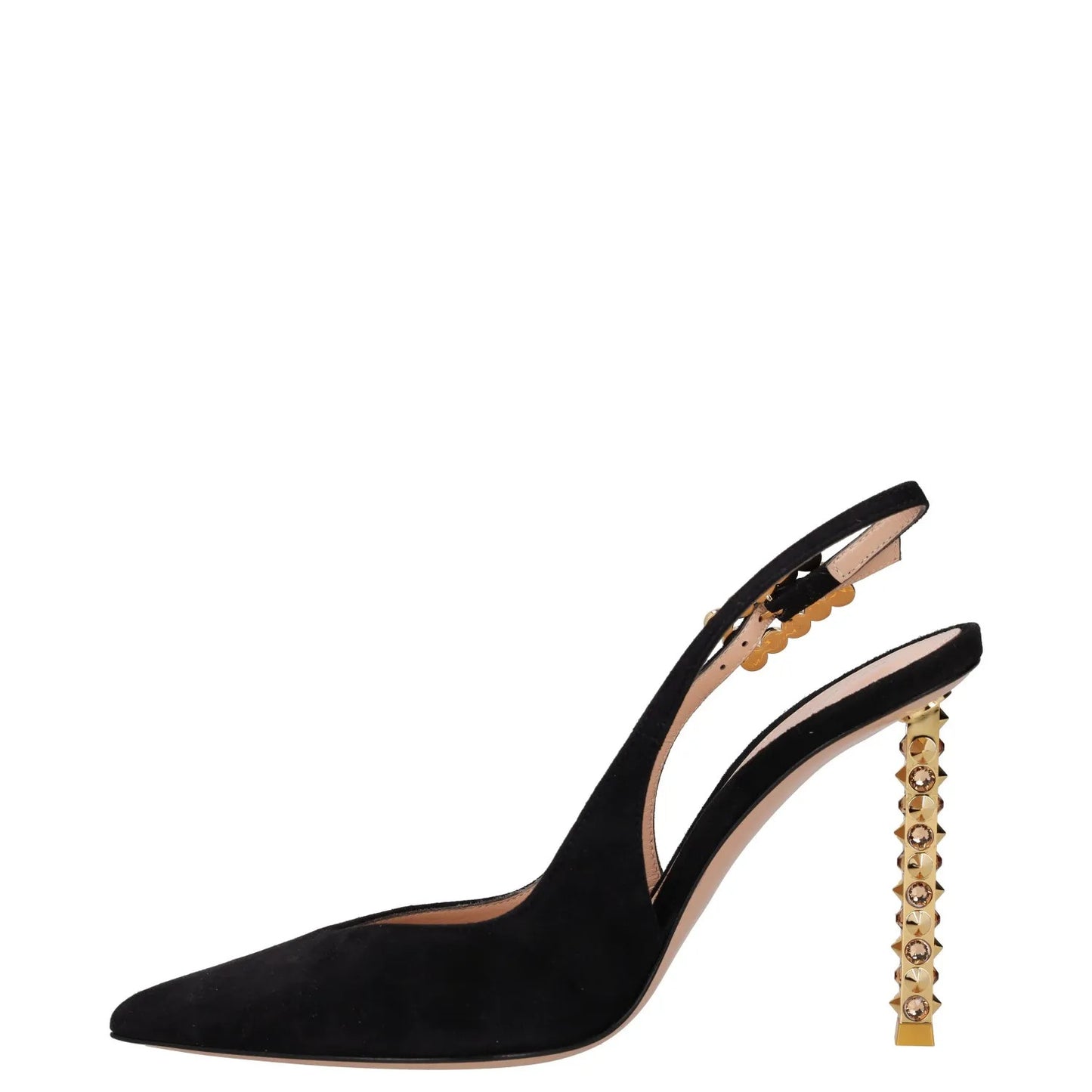 GIANVITO ROSSI Womens 105 High Heel Point Toe Slingback Pumps Black UK4 RRP 1095 — View 4