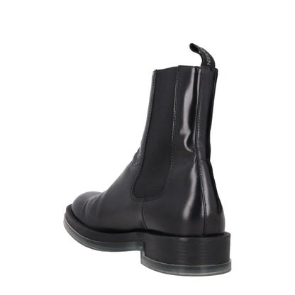 ALEXANDER MCQUEEN Mens Chelsea Boot Transparent Sole Black Leather UK 7 RRP 900 — View 5
