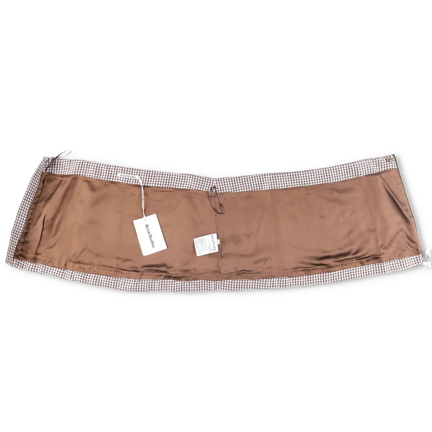ACNE STUDIOS Womens Irella Short Skirt Checked Multicoloured Mid Waist 42 RRP245 — View 8