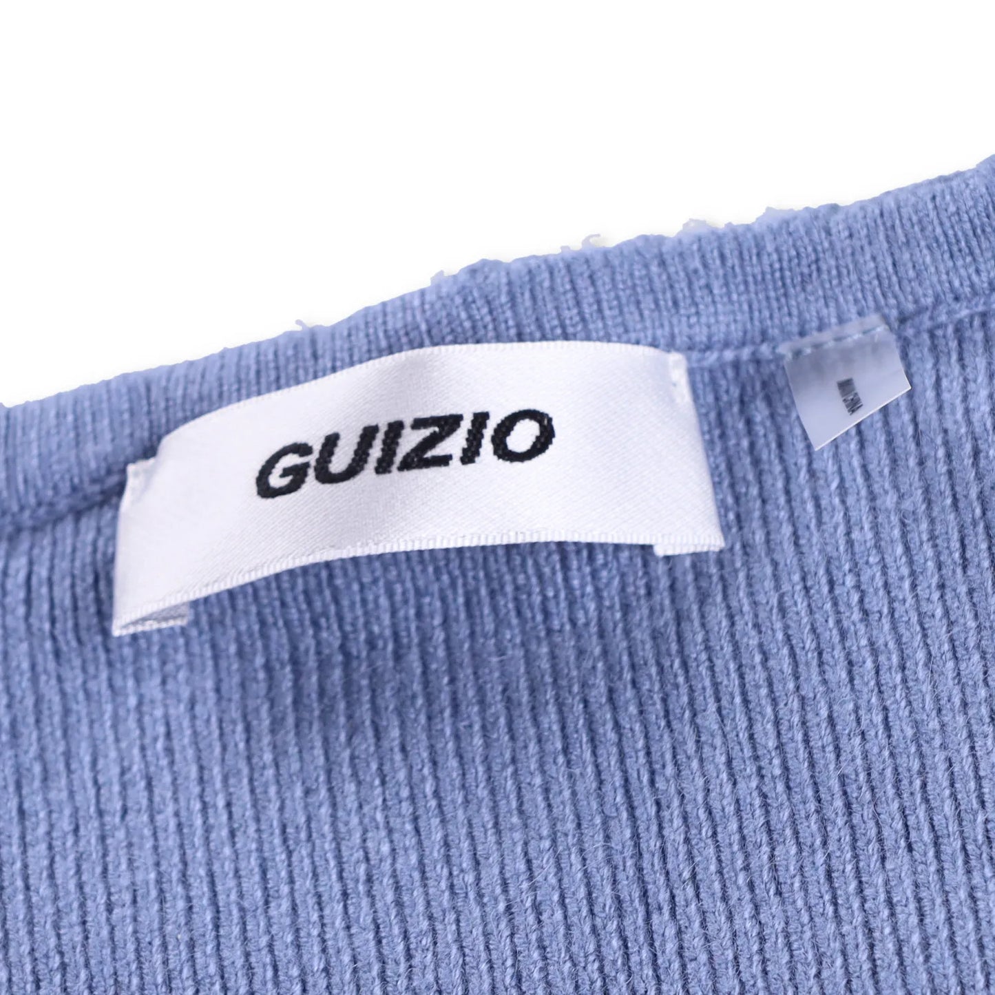 DANIELLE GUIZIO Womens Bow Knit Sweater Long Flared Sleeve Cropped Blue S RRP195 — View 5