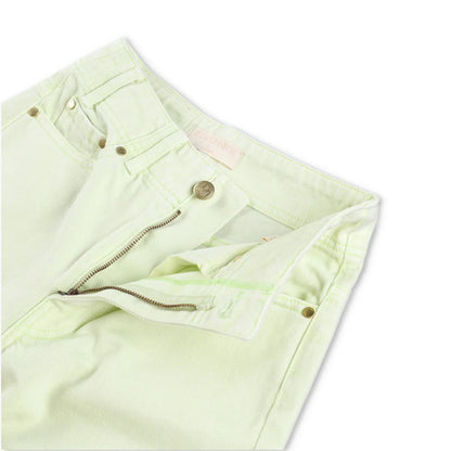 ULLA JOHNSON Womens Elodie Denim Jeans Straight Leg Pistachio Green 23 RRP 435 — View 6
