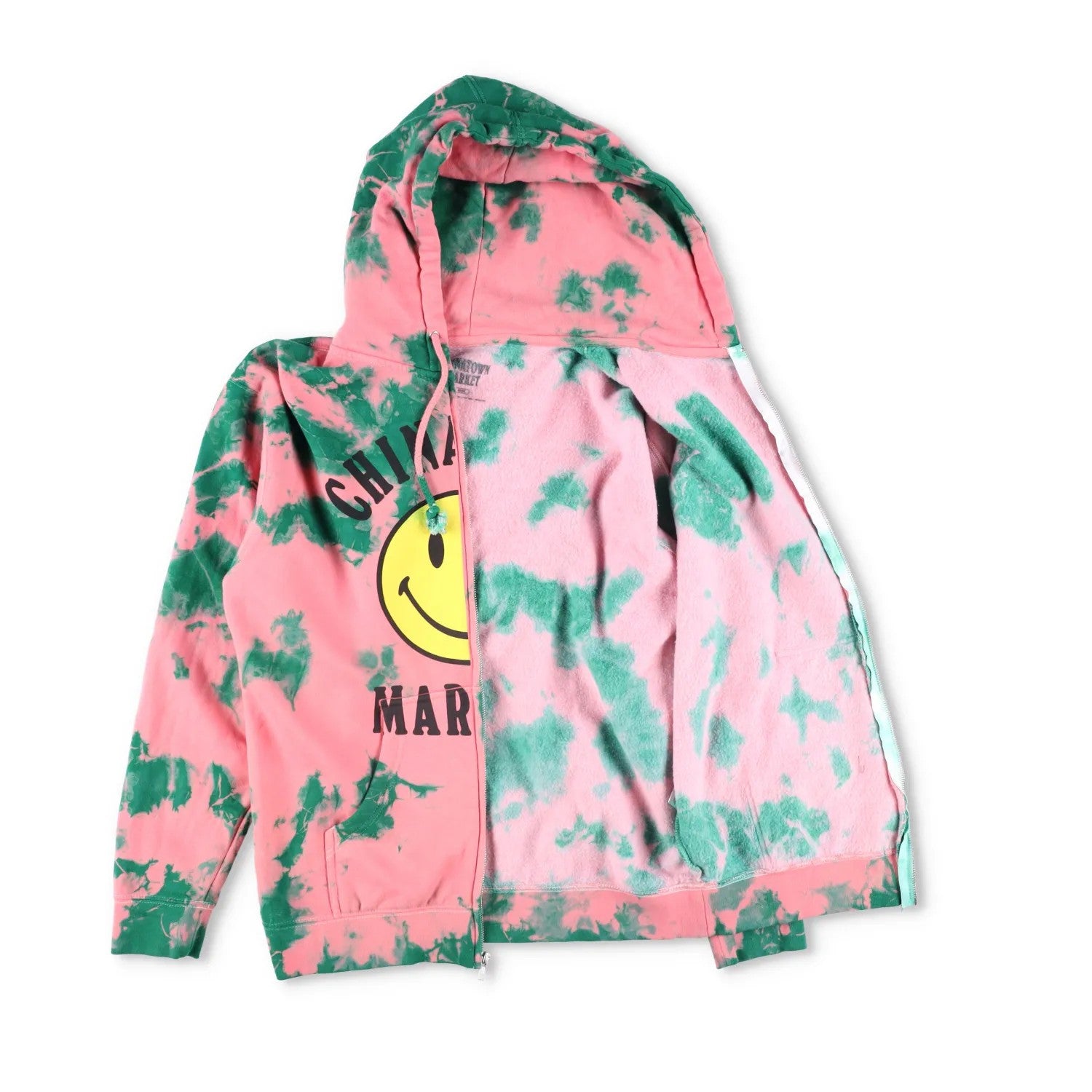 CHINATOWN MARKET Womens Zip-Up Hoodie Full Zip Multicoloured Size NIA RRP 145 — View 5