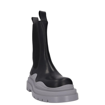 BOTTEGA VENETA Mens Tire Chelsea Boot Black Grey High Ankle UK 10 RRP 1080 — View 2