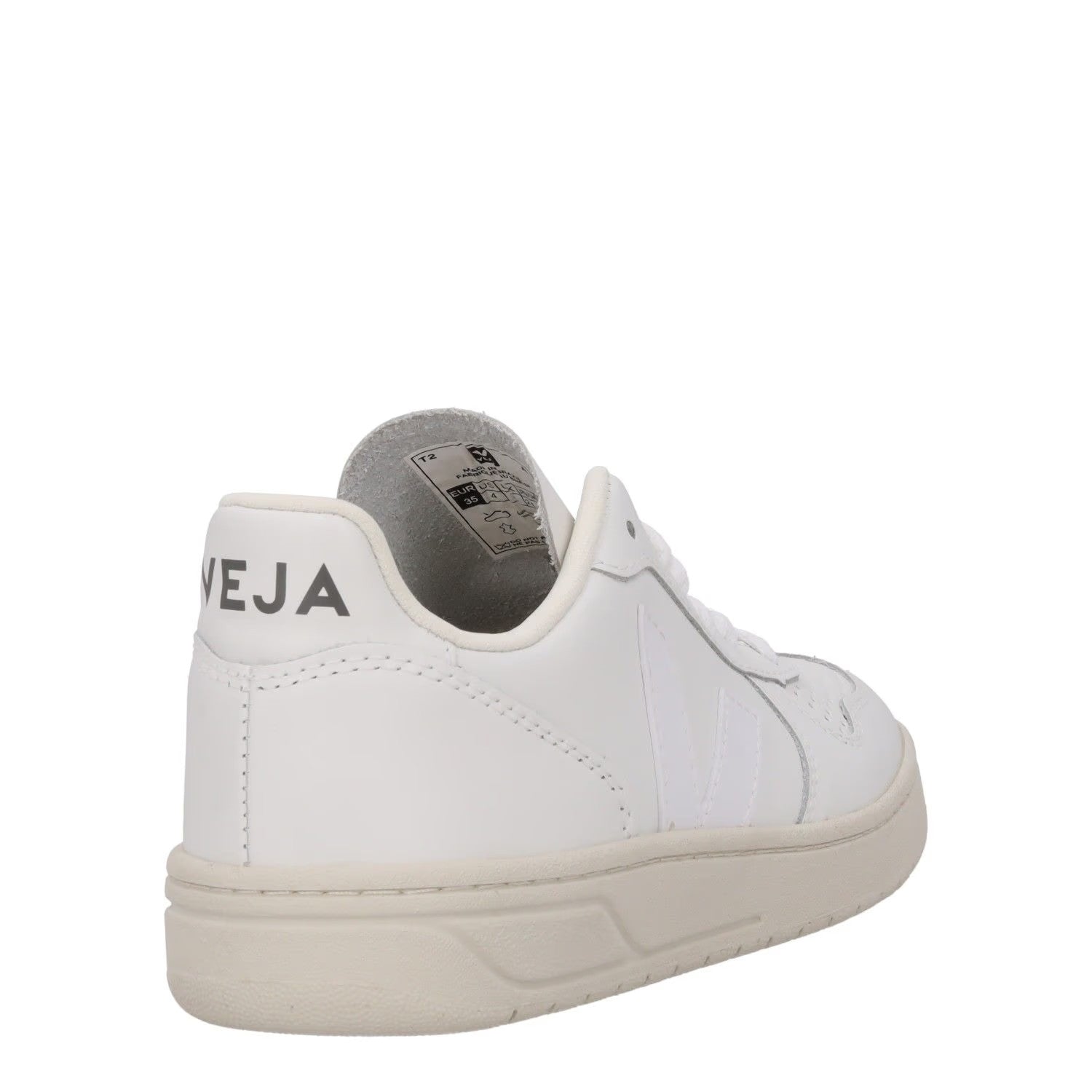 VEJA Womens V-10 Trainers Extra White Leather Low Tops Lace Up UK 2 RRP 140 — View 6