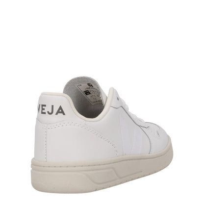 VEJA Womens V-10 Trainers Extra White Leather Low Tops Lace Up UK 2 RRP 140 — View 6