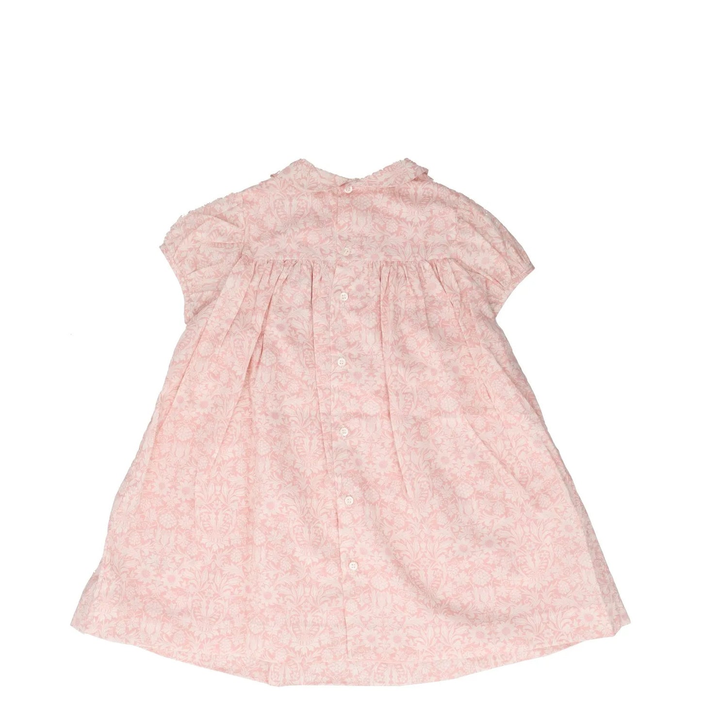 BONPOINT Baby Girl Robe Smockee Joyeuse Dress Pink Midi Floral 36 Months RRP 173 — View 5