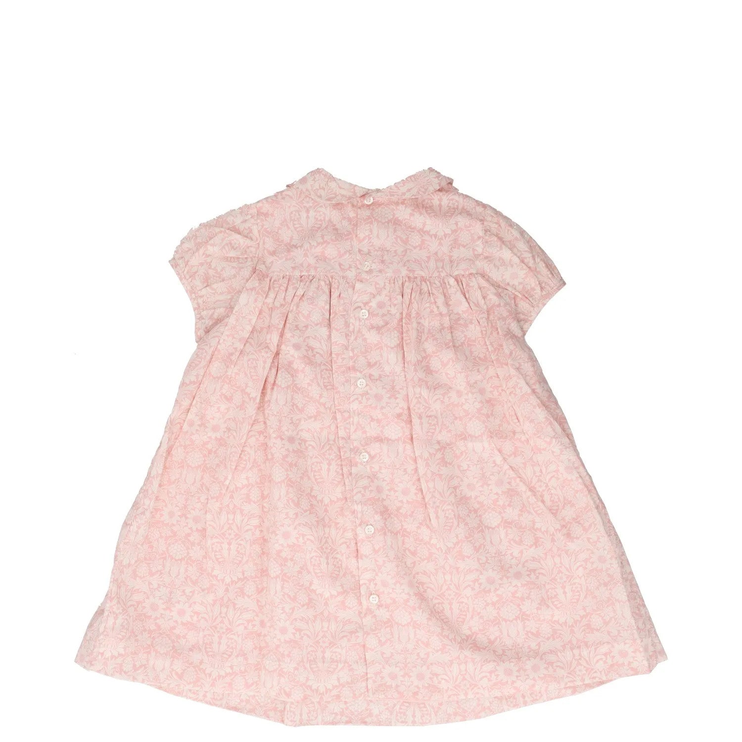 BONPOINT Baby Girl Robe Smockee Joyeuse Dress Pink Midi Floral 36 Months RRP 173 — View 5