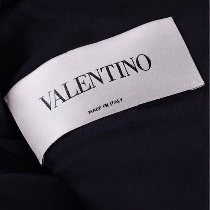 Valentino Womens Dress Mini Blue Lace Zip Round Neck 3/4 Bell Sleeve 38 RRP 1800 — View 6