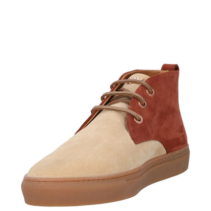 SWEAR Mens Chukka Boot Shoes Red Beige Leather Lace Up Rubber Sole UK 8 RRP 250 — View 3
