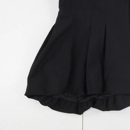TOVE Womens Black Virgin Wool Halter Neck Crop Blouse Button Detail UK 38 RRP695 — View 5