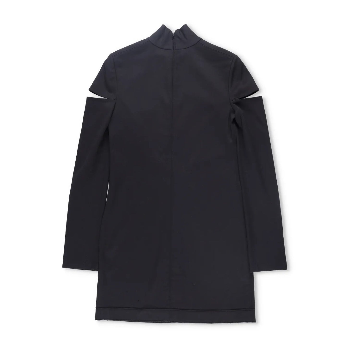 HELMUT LANG Womens Dress Black Long Sleeve High Neck Cold Shoulder Size 8 RRP500 — View 5