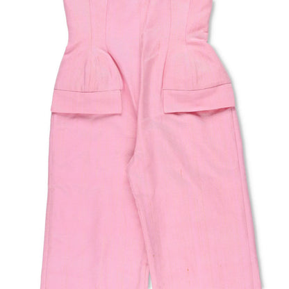 PAPA OPPONG Womens Edy Petiole Overall Kente Jumpsuit Pink One-Piece S RRP 2265 — View 6