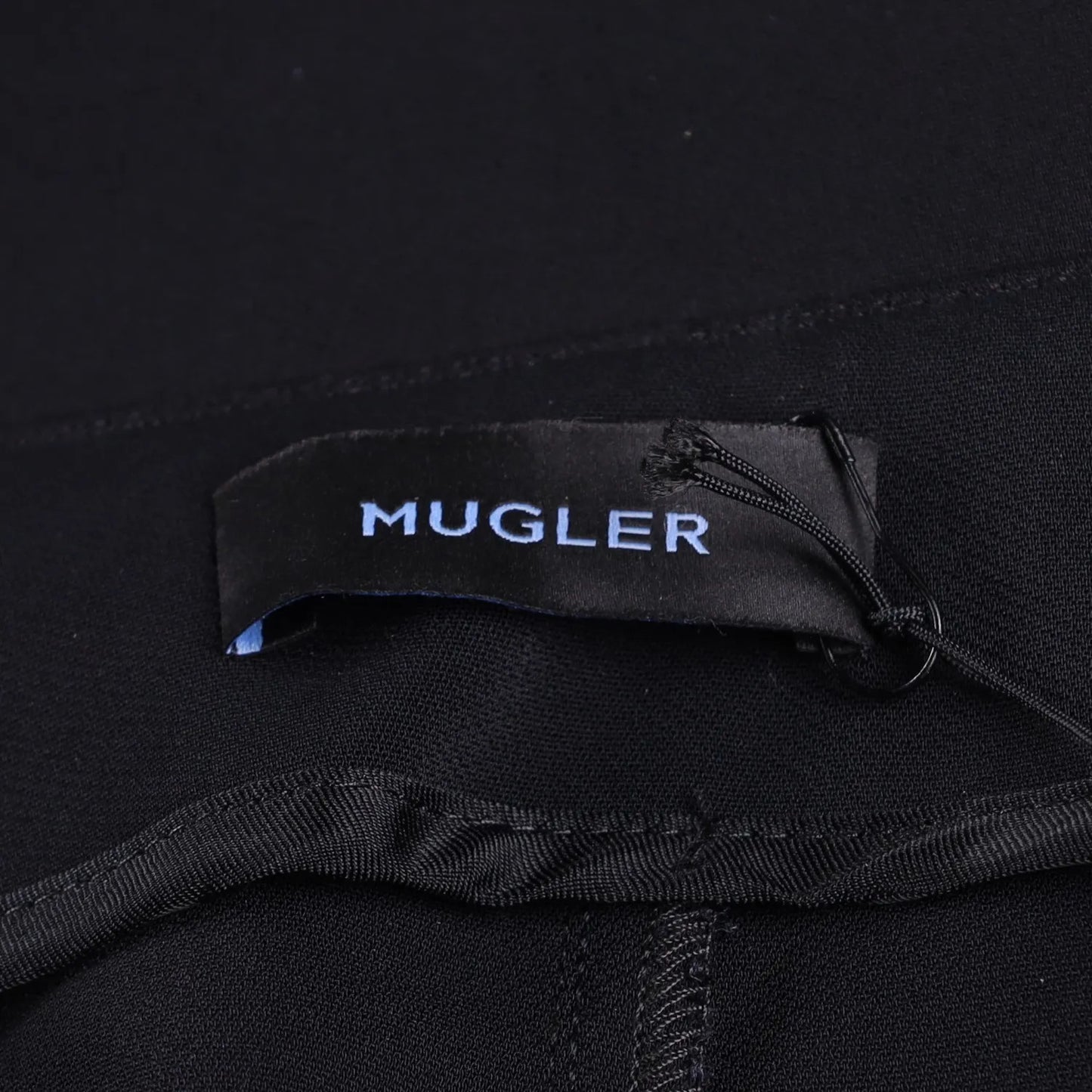 MUGLER Womens Flared Trousers Black Button Flat Front Size 42 RRP 1195 — View 9