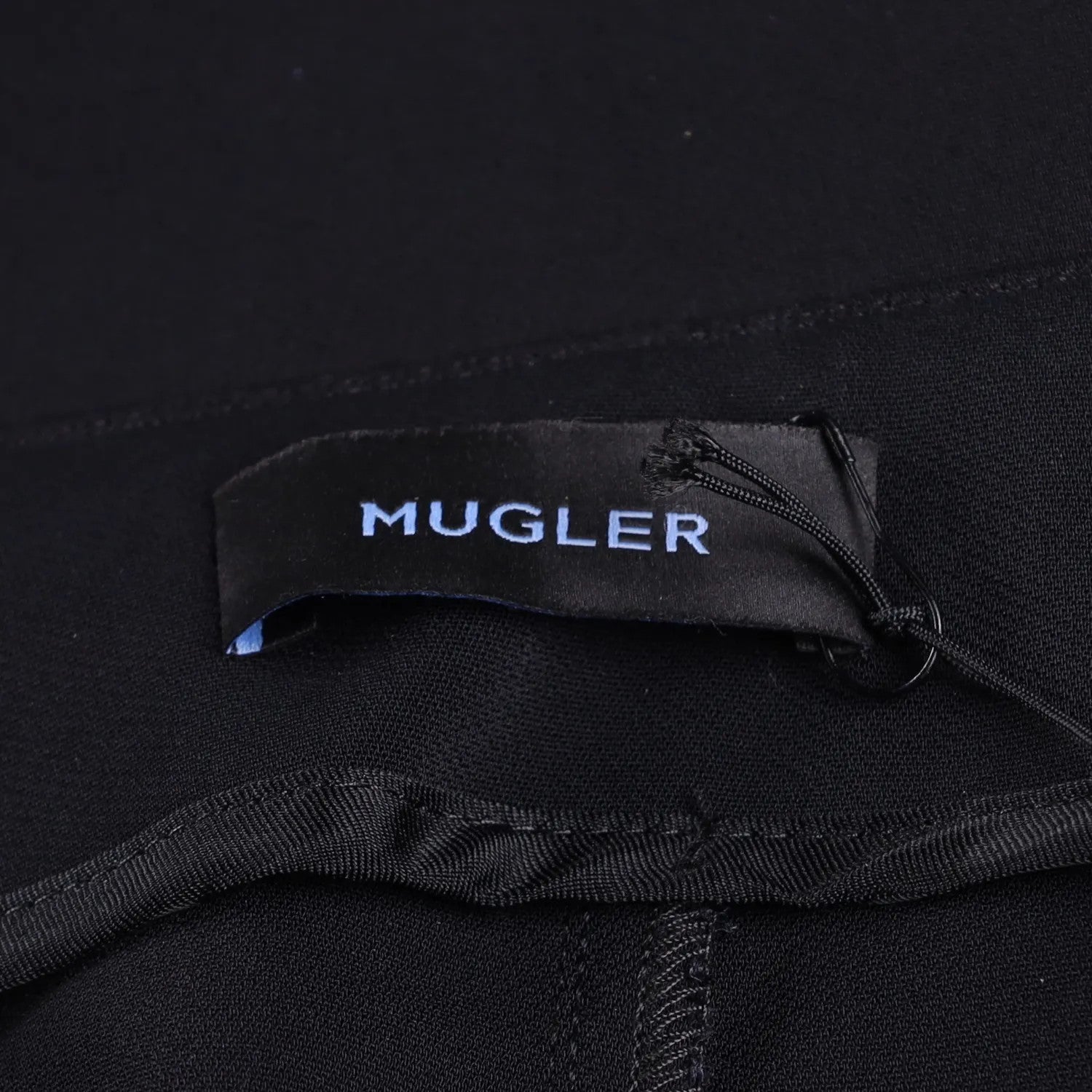 MUGLER Womens Flared Trousers Black Button Flat Front Size 42 RRP 1195 — View 9