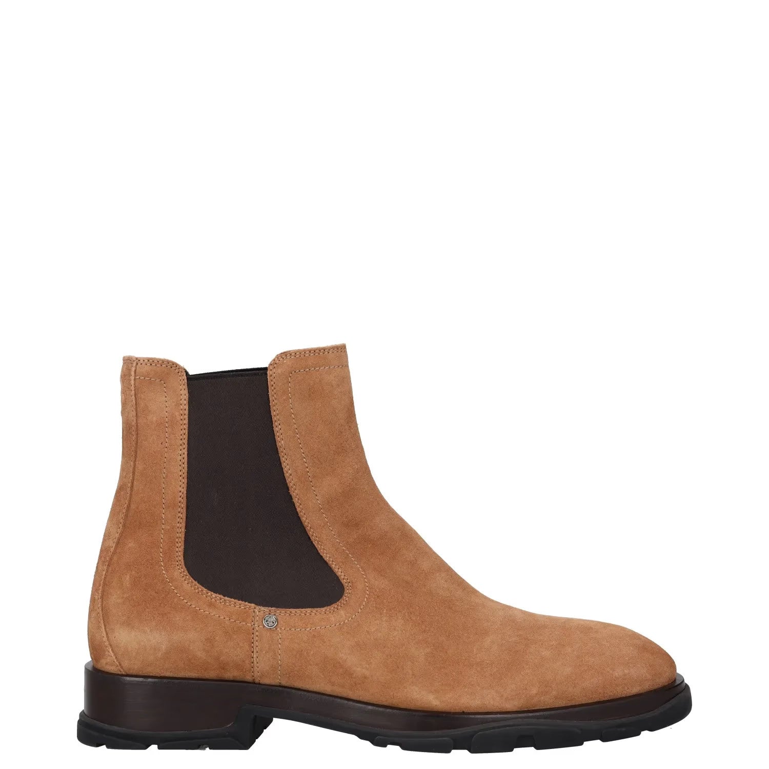 ALEXANDER MCQUEEN Mens Chelsea Boots Brown Leather Dark Brown Sole UK 9 RRP 750