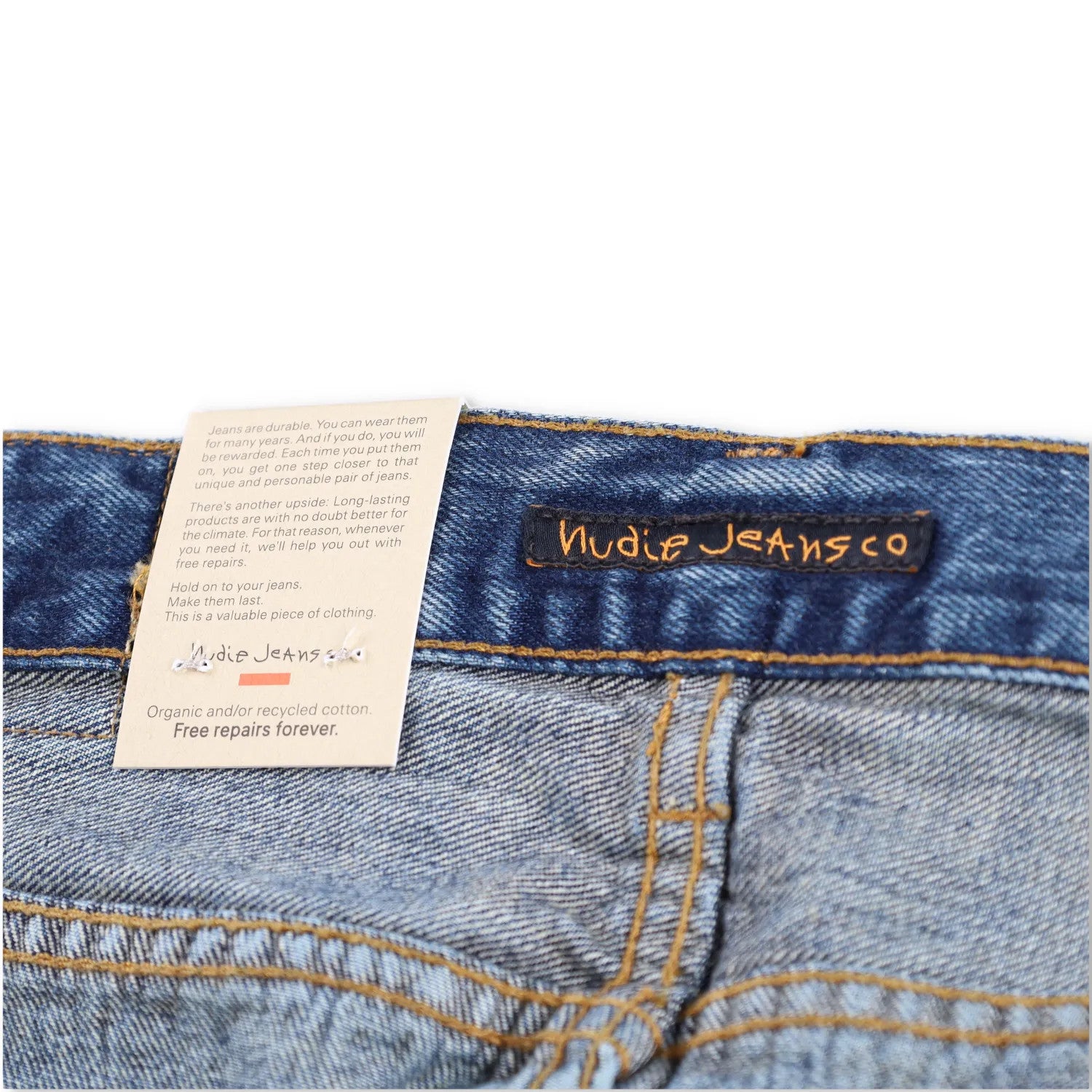 NUDIE JEANS Mens Jeans Steady Eddie Ii Stormy Selvedge Straight Blue 31 RRP 200 — View 7