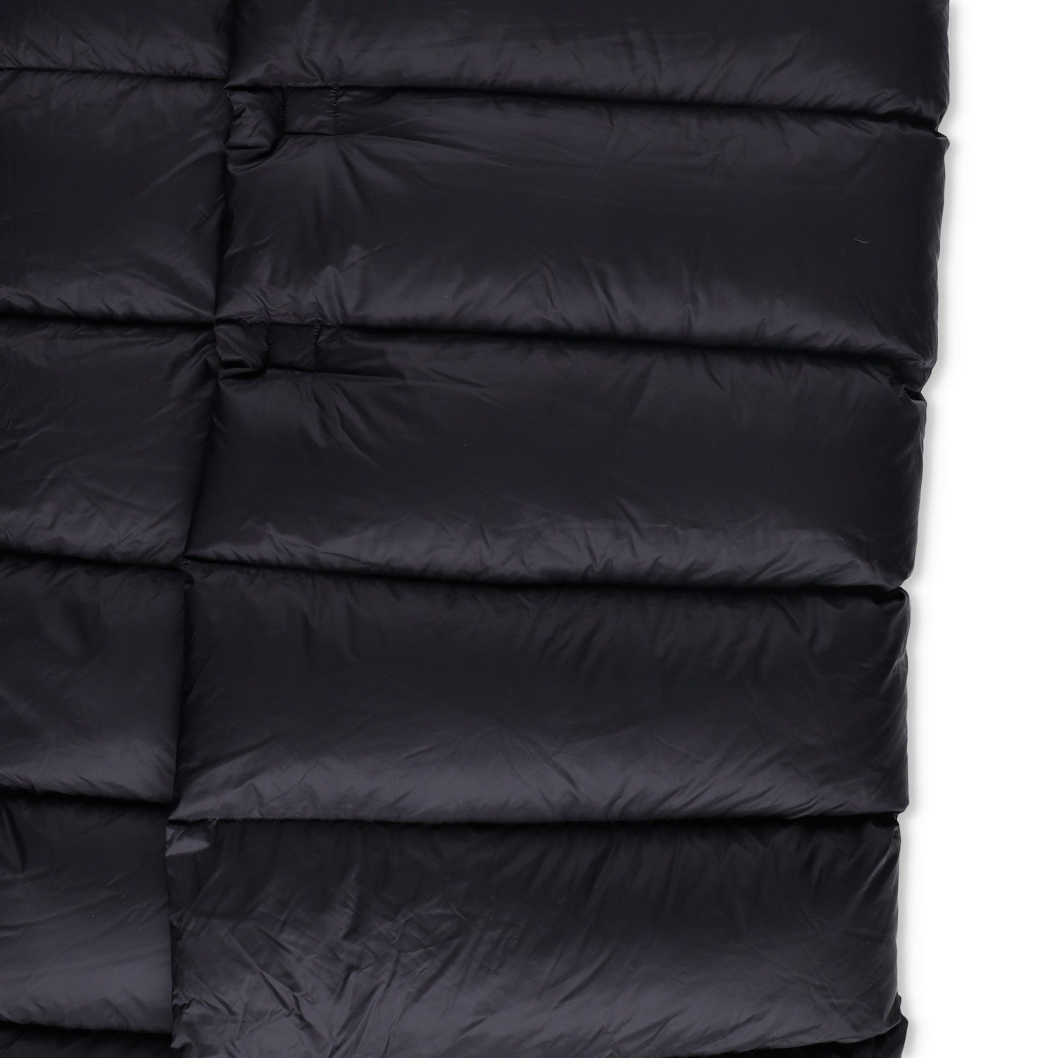 RICK OWENS Nylon Puffer Jacket Long Hooded Gilet Black Size EU 38 RRP1400 — View 3