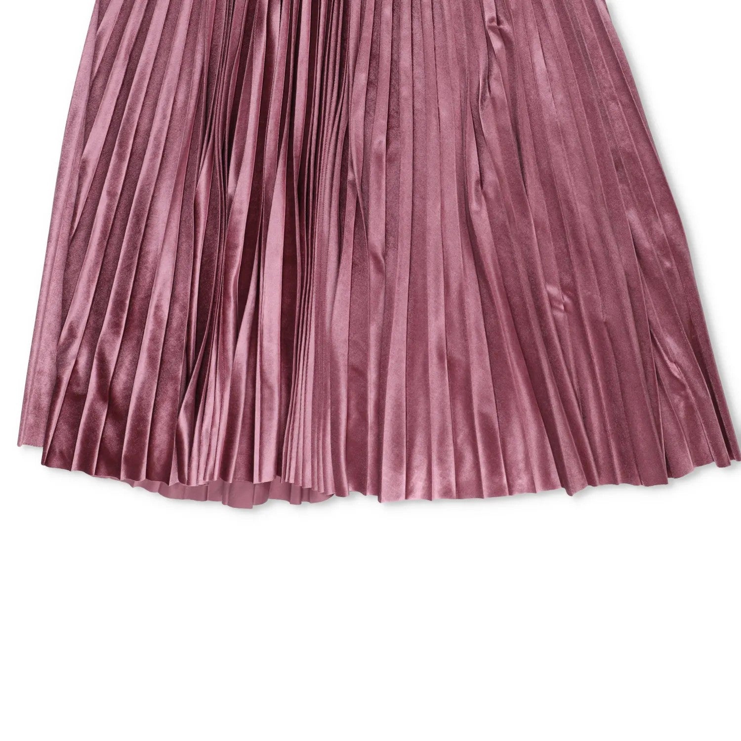 VALENTINO Womens Midi Skirt Satin Pleated Pink Shiny Polyester Blend XL RRP 1450 — View 4