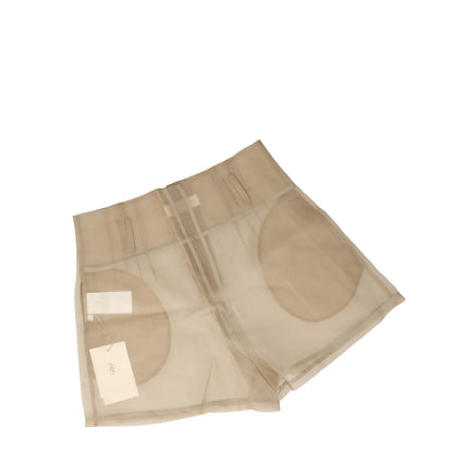 FRANKIE SHOP Womens Lise Tailored Shorts Sheer Neutrals Silk Blend XS RRP 136 — View 5
