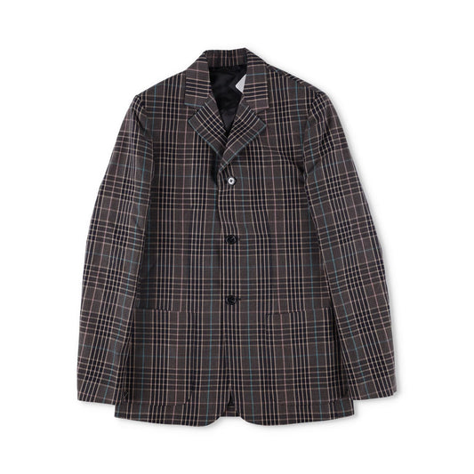 RAF SIMONS Mens Plaid Cotton Blend Jacket Multicoloured Casual RRP 750