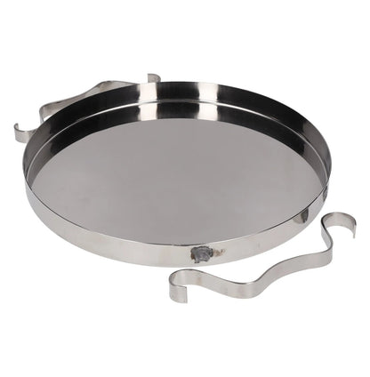 Sophie Lou Jacobsen Squiggle Tray Large Silver Stainless Steel Round OS RRP 155 — View 5