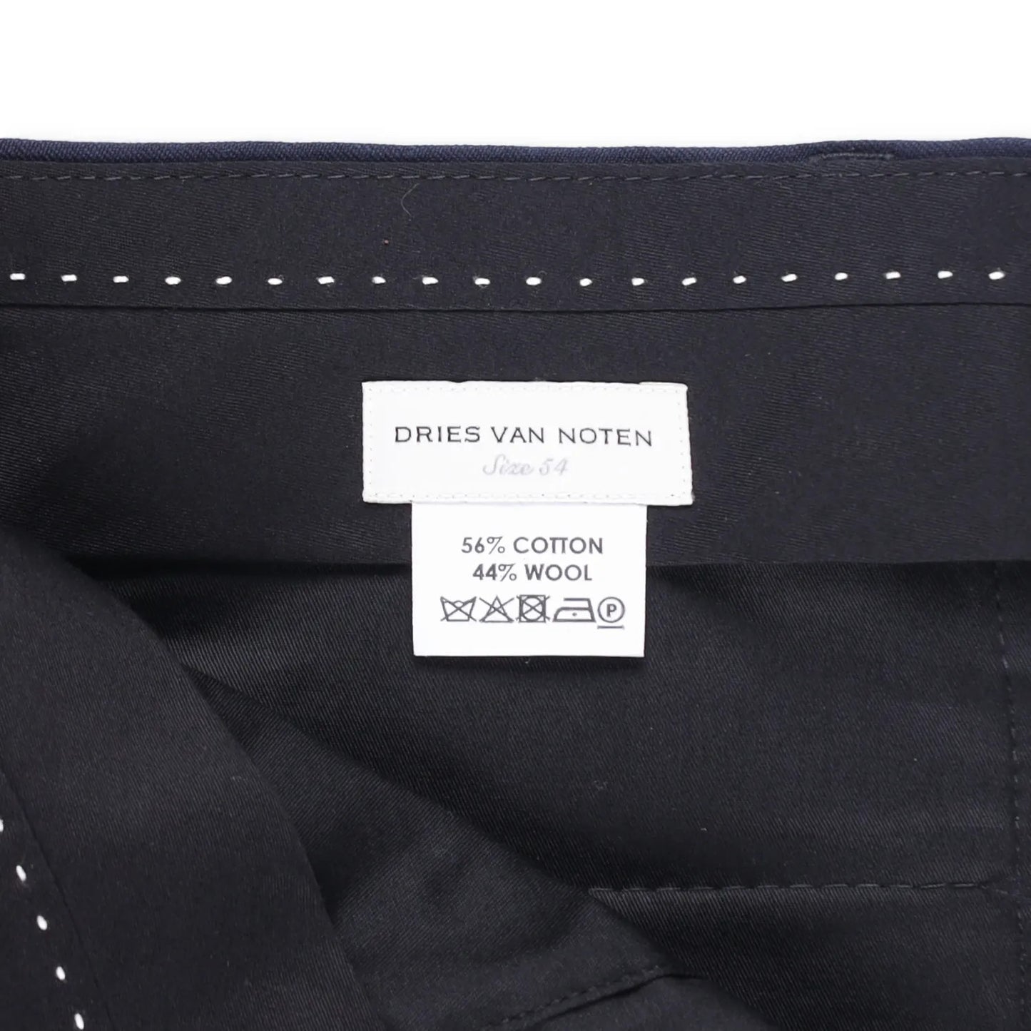 DRIES VAN NOTEN Mens Trousers Straight Leg Regular Fit Blue Size 54 RRP 450 — View 7