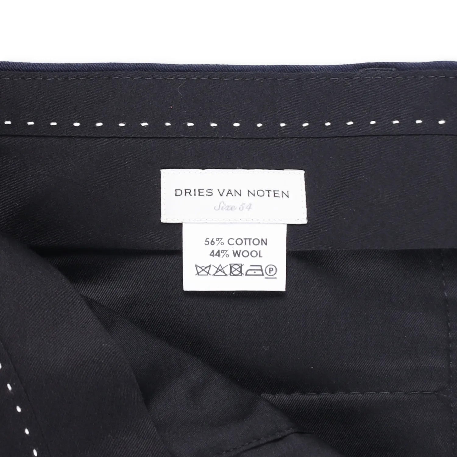 DRIES VAN NOTEN Mens Trousers Straight Leg Regular Fit Blue Size 54 RRP 450 — View 7