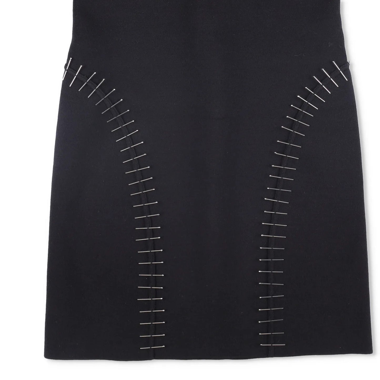 ALAIA Womens Mini Dress Scoop Neck Sleeveless Pin Side Detail Black 38 RRP 2530 — View 3