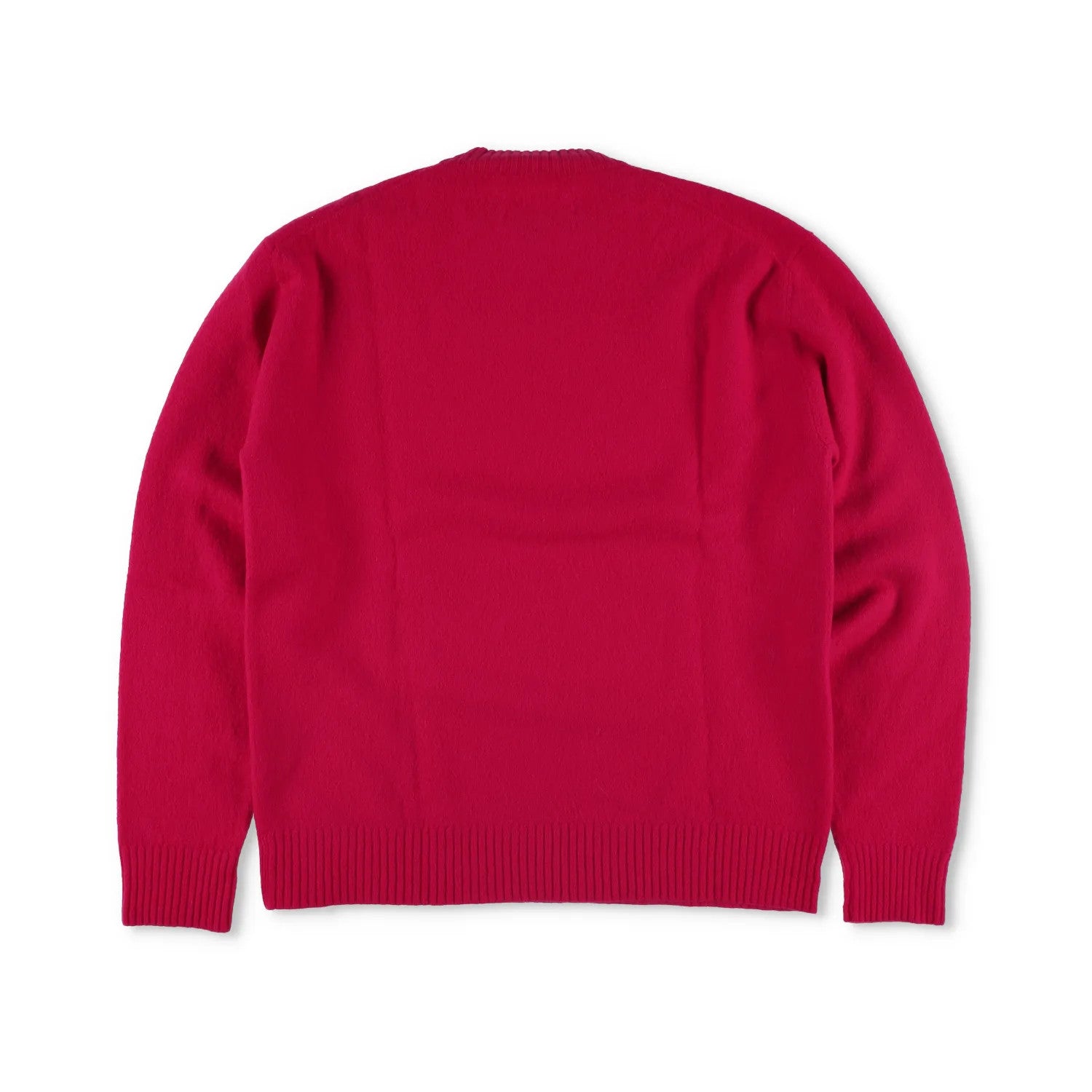JIL SANDER Mens Fine Boiled Wool Crew Neck Jumper Pullover Red Size 50 RRP 660 — View 3