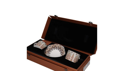 MISSONI TABLEWARE Zig Zag Jarris 148 Set Of 2 Tea Cup & Saucer Geometric RRP 231 — View 2