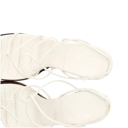 GIABORGHINI Womens Heels White Leather Strappy Block Heel EU 39 RRP 460 — View 7