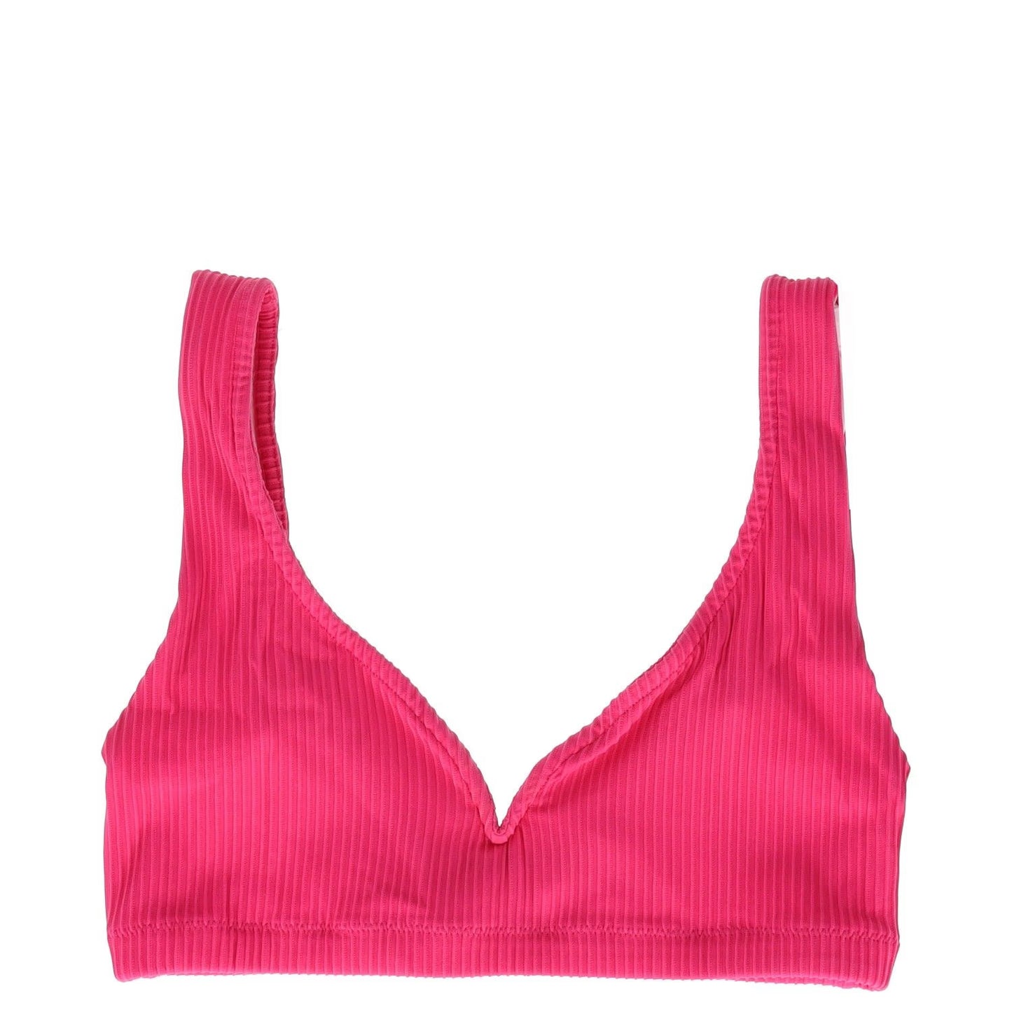 ALEXANDRA MIRO Womens Kamala Bikini Top Raspberry Texture Solid Strappy S RRP155 — View 2