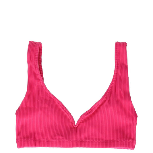 ALEXANDRA MIRO Womens Kamala Bikini Top Raspberry Texture Solid Strappy S RRP155 — View 2