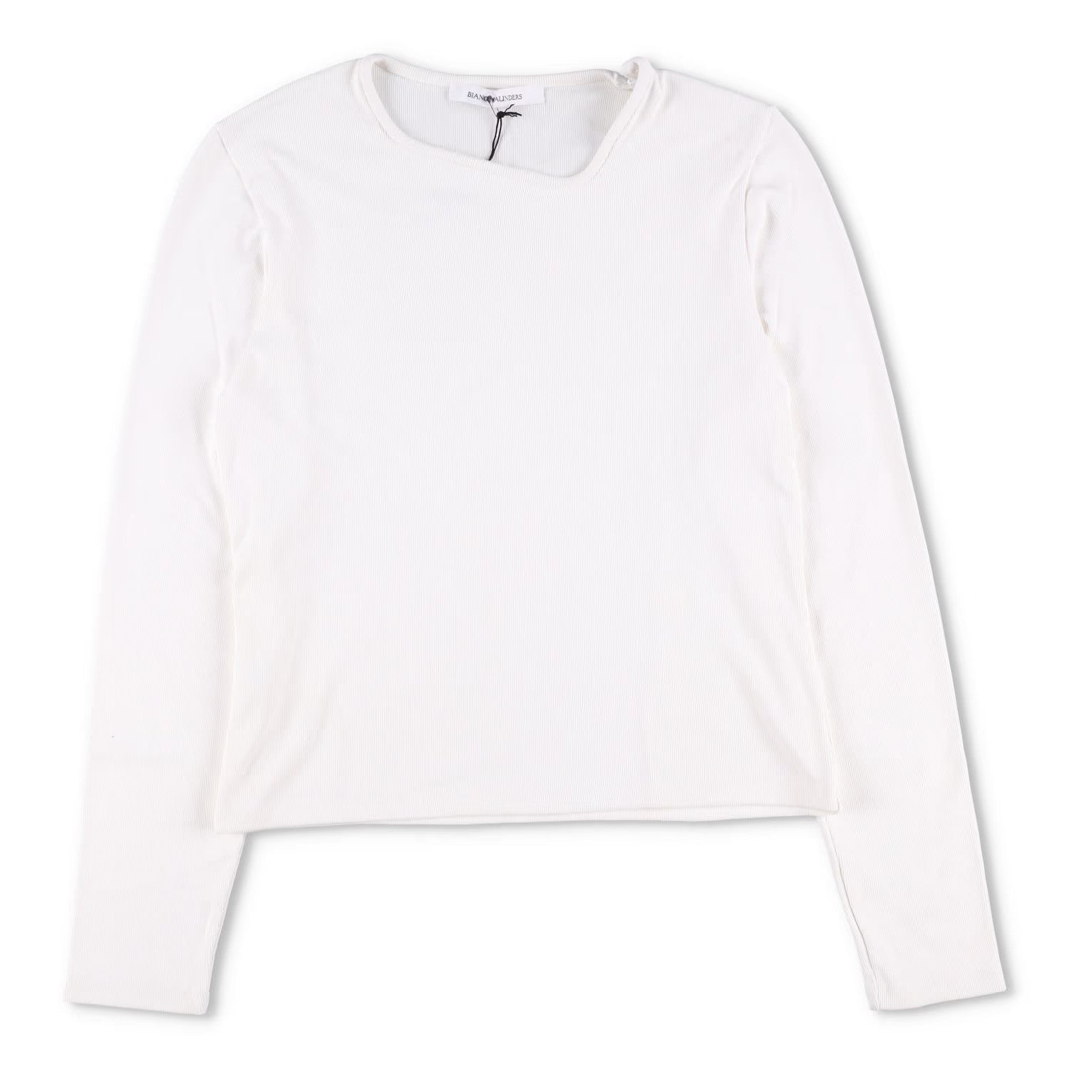 BIANCA SAUNDERS Mens Jumper Knit Y Neck Long Sleeve White Size M RRP 320