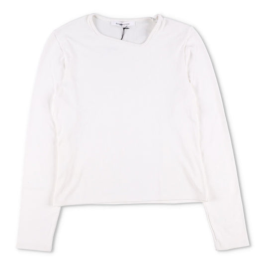 BIANCA SAUNDERS Mens Jumper Knit Y Neck Long Sleeve White Size M RRP 320